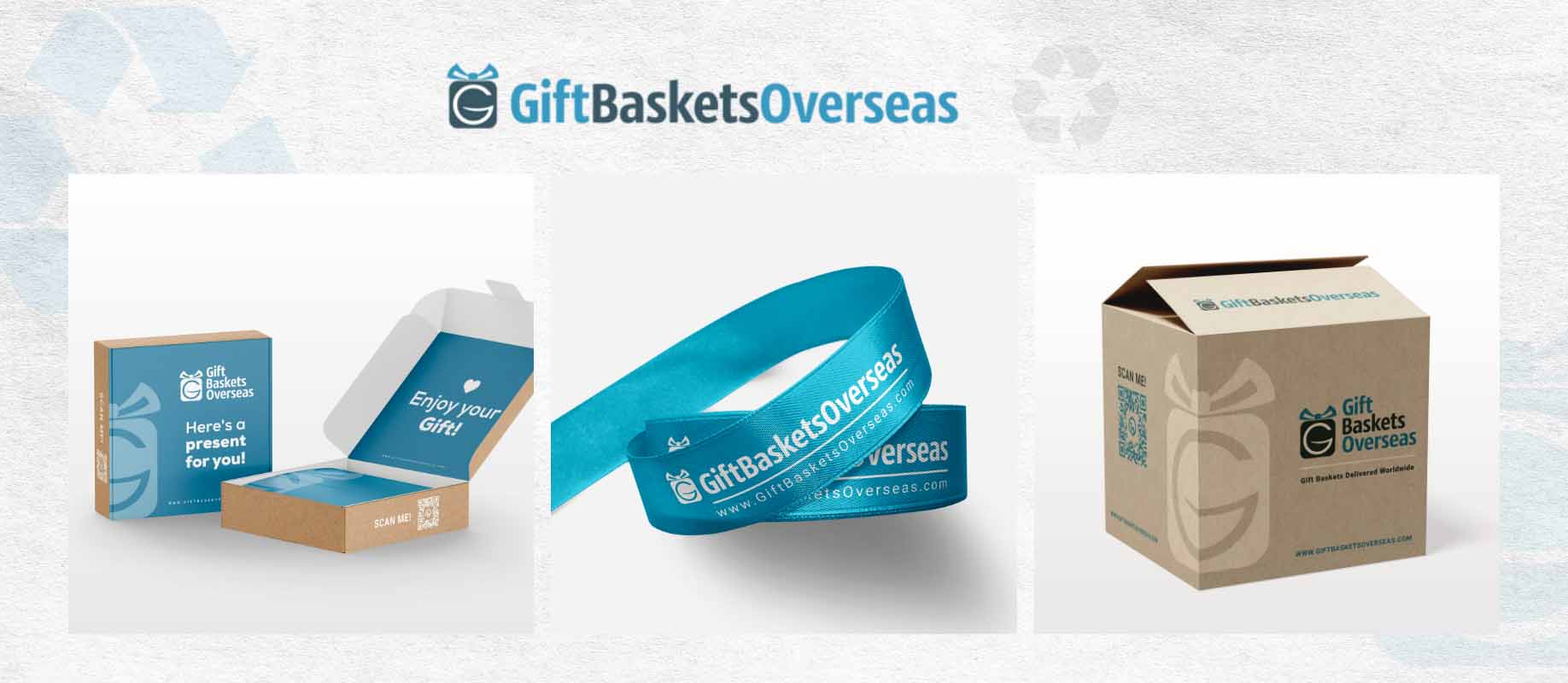 GBO goes green by offering eco-friendly gift delivery using biodegradable tape and environmentally friendly packaging.